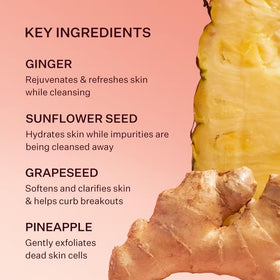 Peach & Lily Ginger Melt Oil Cleanser application on skin