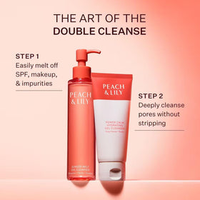 Peach & Lily Ginger Melt Oil Cleanser lifestyle scene