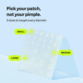 Peach Slices Acne Spot Dots in use under makeup