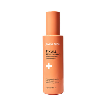Peach Slices Fix All Recovery Spray 4 oz front view
