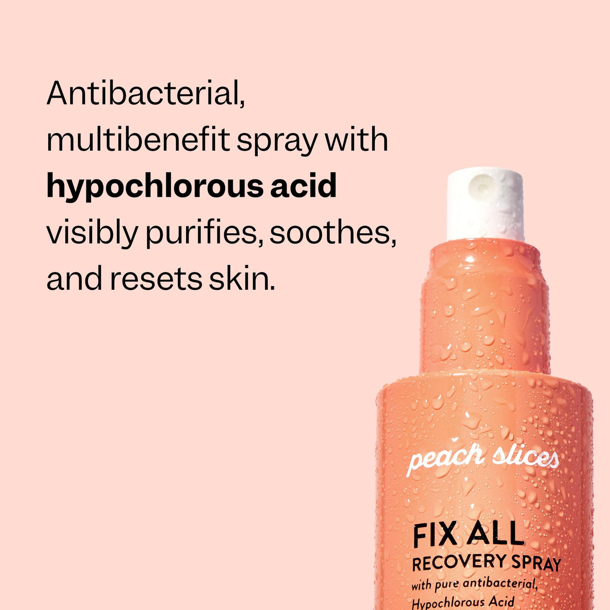 Peach Slices Fix All Recovery Spray 4 oz mist application
