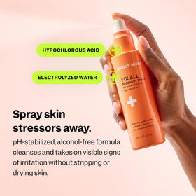 Peach Slices Fix All Recovery Spray 4 oz side view