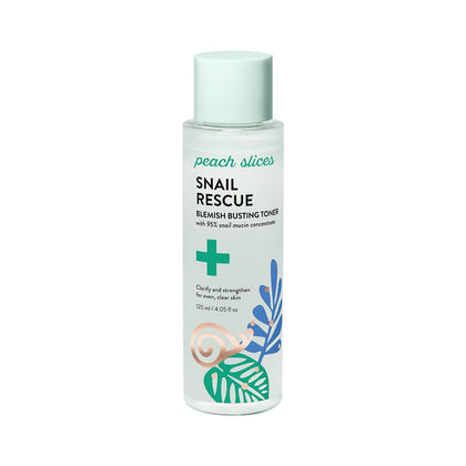 Peach Slices Snail Rescue Blemish Busting Toner 4.05 oz front view