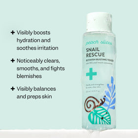 Peach Slices Snail Rescue Toner bottle with label visible