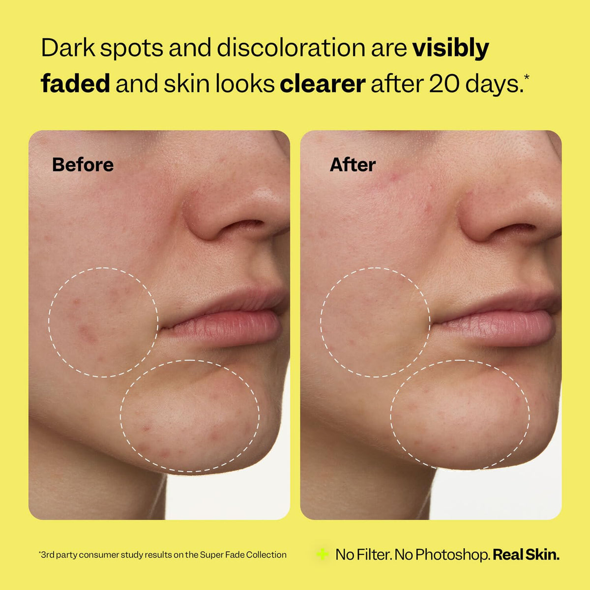 Peach Slices Super Fade Discoloration Serum texture on hand