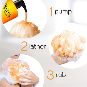 Pears Pure & Gentle Body Wash red bottle details