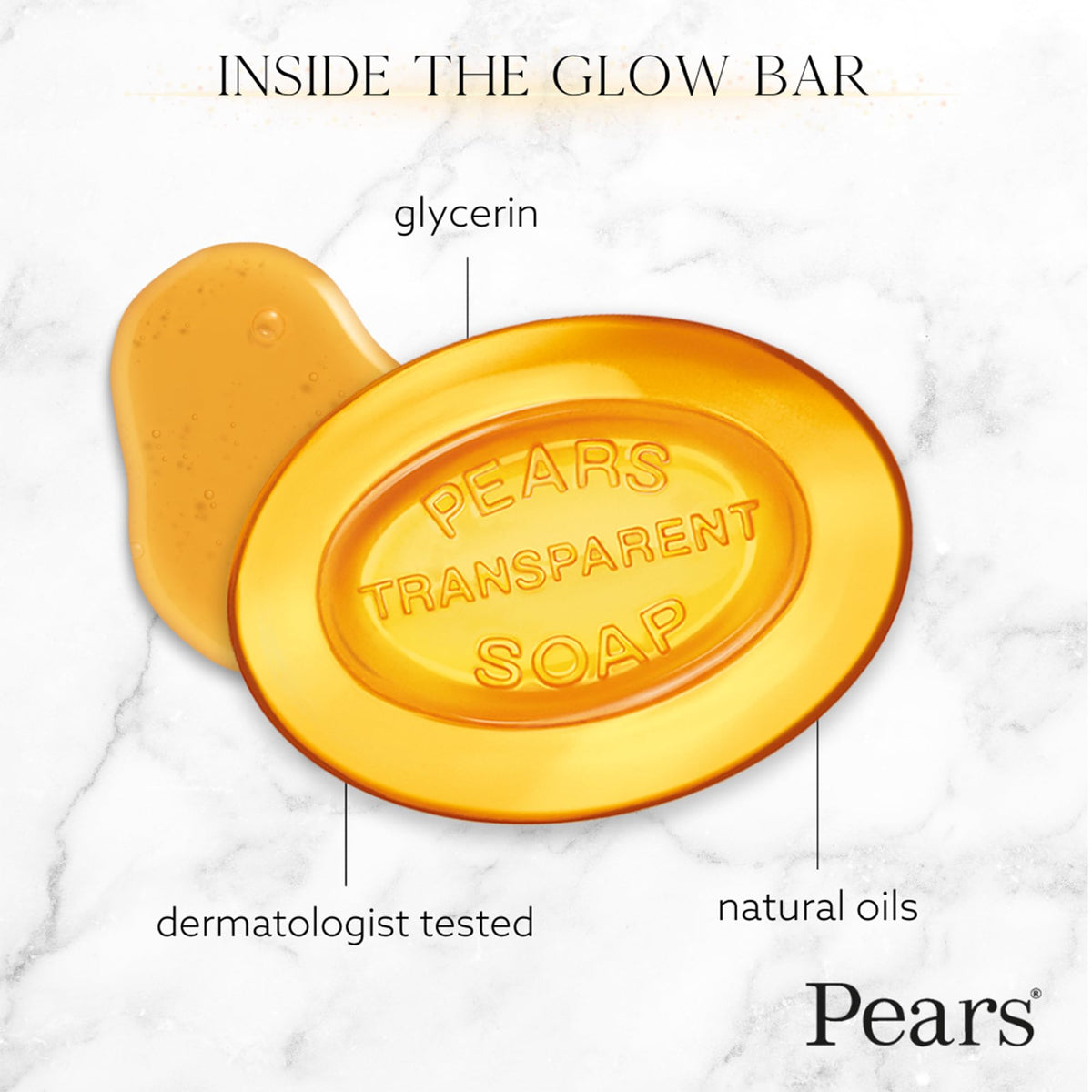 Pears Soap Pure & Gentle 2-Pack packaging with natural oils