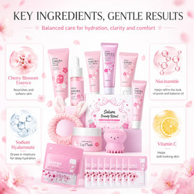 Peel off mask and octopus washing brush from MrCuvaryas Sakura Skin Care Set
