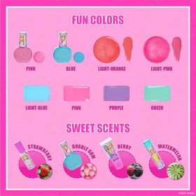 Peelable bubble gum scented nail polishes in various colours