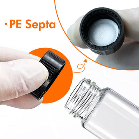 PEKYBIO 10ML clear glass vials arranged in a group