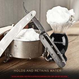 Perfecto Badger Shaving Brush in shaving kit