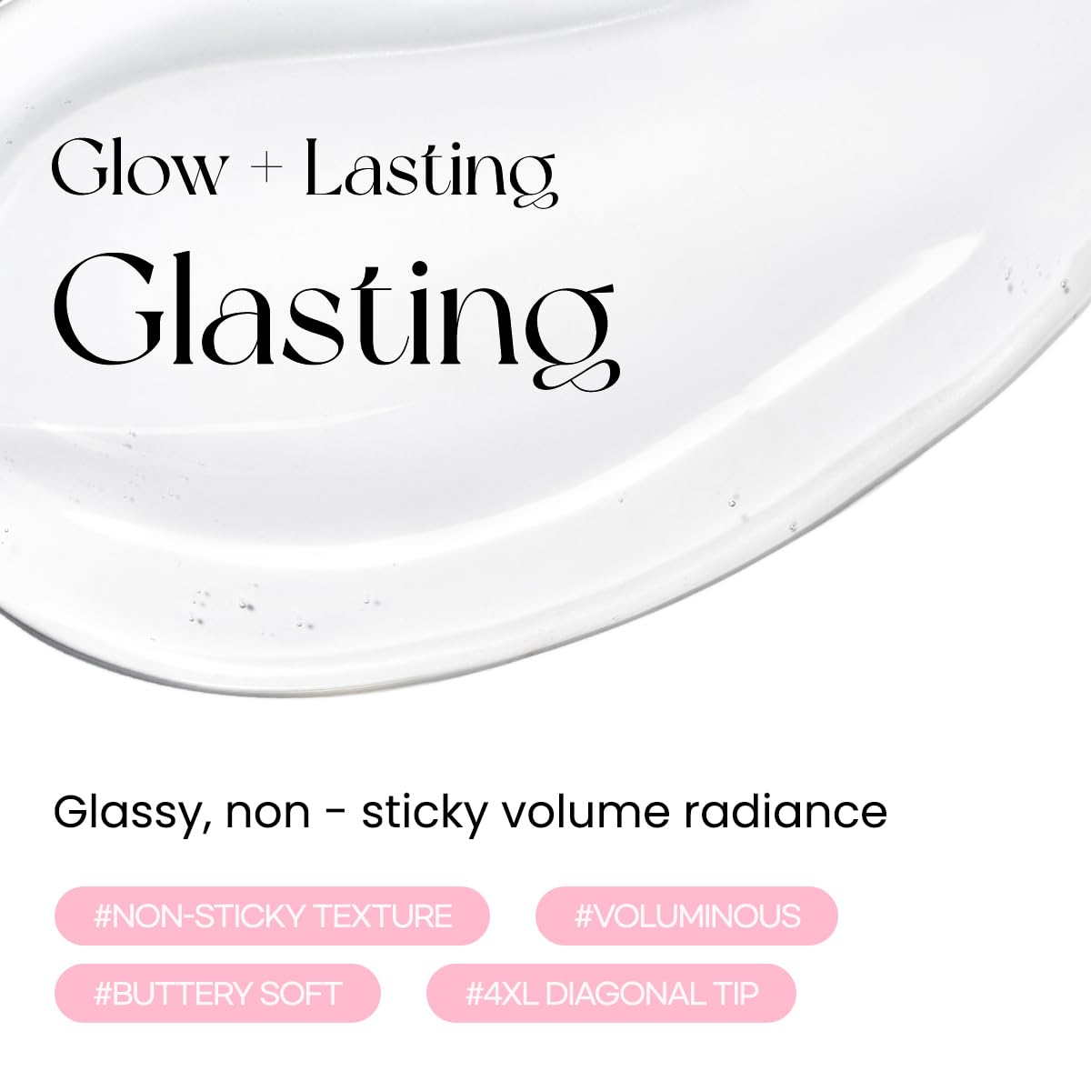 Peripera Ink Glasting Lip Gloss 01 Crystal Clear on lips
