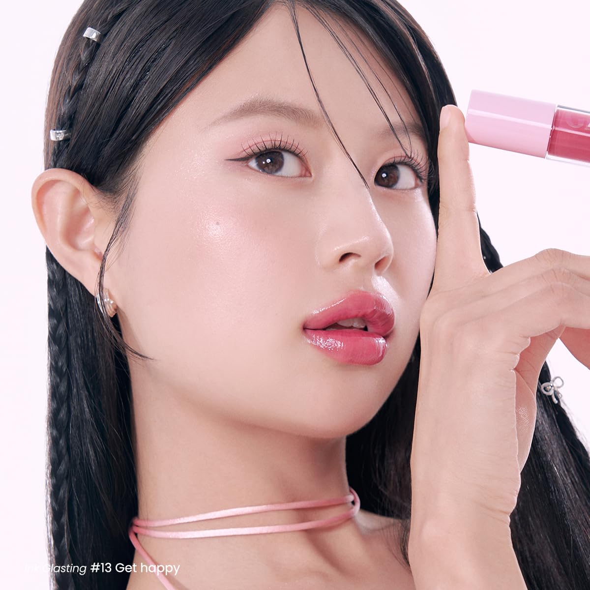Peripera Ink Glasting Lip Gloss 013 GET HAPPY in lifestyle setting