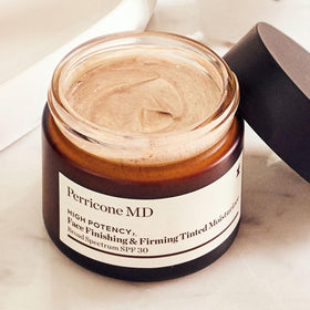 Perricone MD Tinted Moisturizer SPF 30 lifestyle scene on vanity