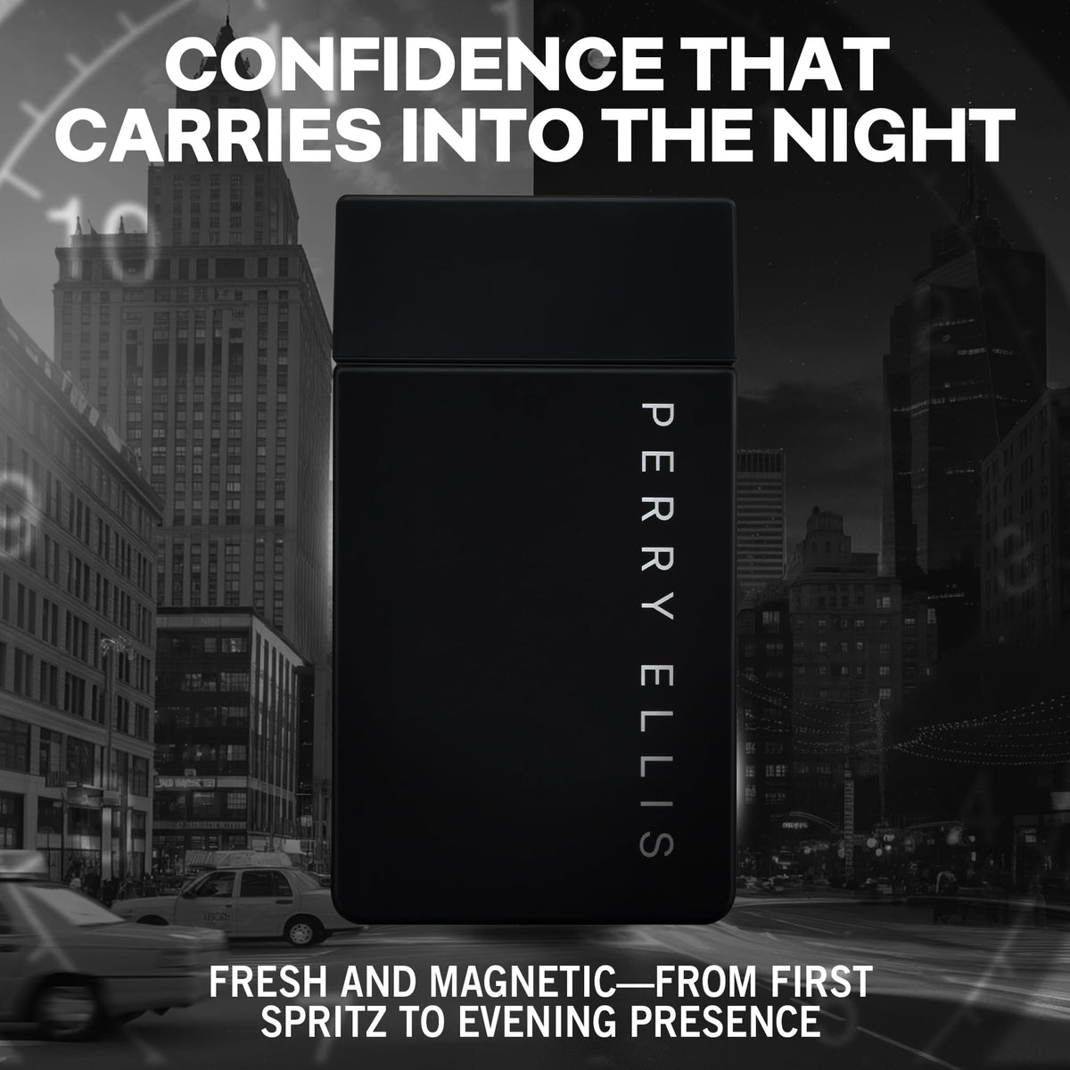 Perry Ellis Midnight Eau De Toilette Spray packaging