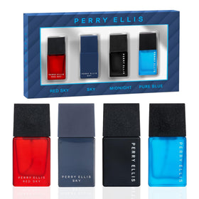 Perry Ellis Mini Coffret Gift Set for Men with four travel size EDTs
