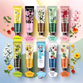 Person applying MIYUELENI hand cream on hands
