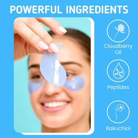 Person applying Patchology under eye patches