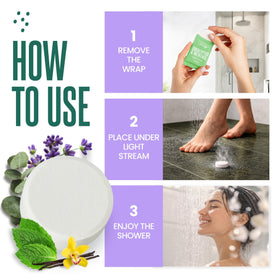 Person enjoying a shower with CLEVERFY Steamers