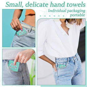 Person using BUAEL deodorant wipe on underarm