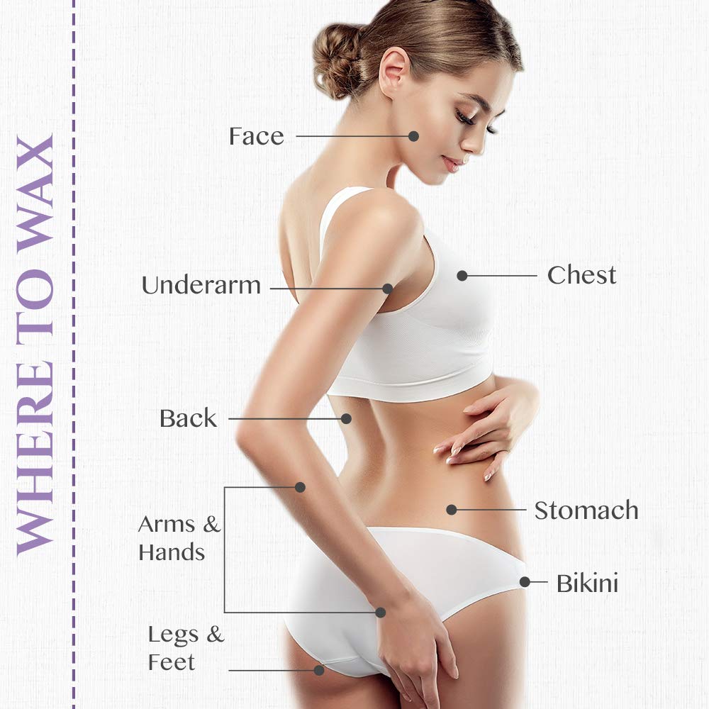 Person using Satin Smooth wax on bikini line