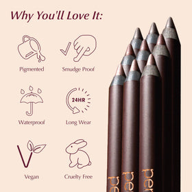 PERSONA 24HR Bronze Eyeliner Pencil in makeup application