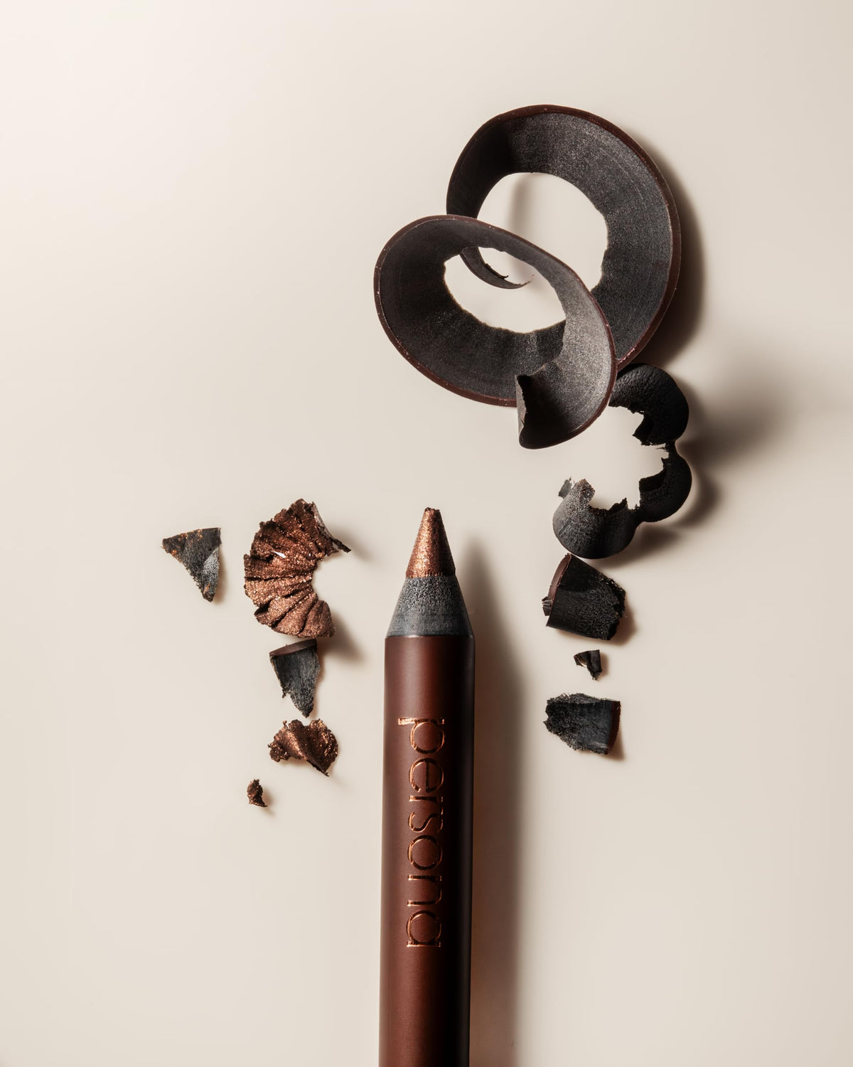PERSONA 24HR Bronze Eyeliner Pencil with eye makeup