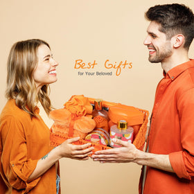 Personalized gift note card included with the basket