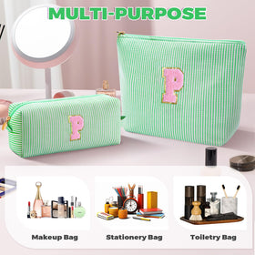 Personalized initials on Btffitting makeup bag set