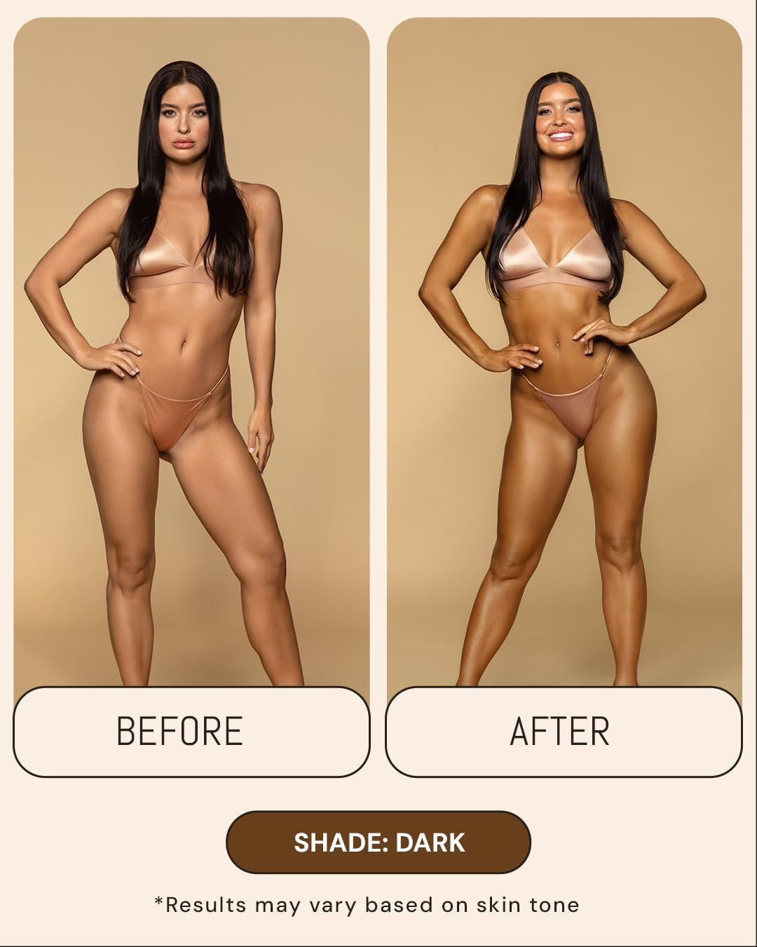 Peta Jane Dark Tanning Mousse application on skin