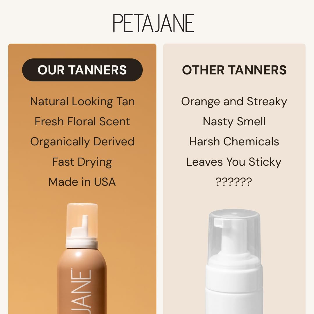 Peta Jane Dark Tanning Mousse product texture demonstration