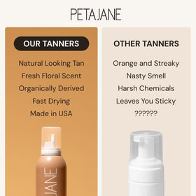 Peta Jane Dark Tanning Mousse product texture demonstration