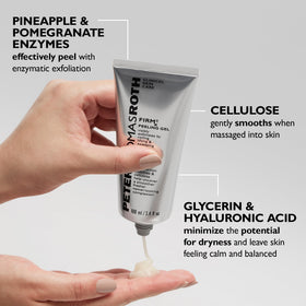 Peter Thomas Roth FIRMx Peeling Gel in bathroom setting