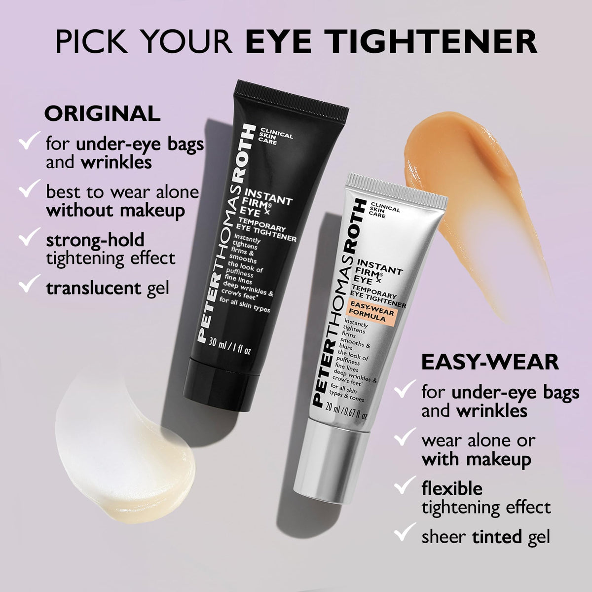 Peter Thomas Roth Instant FIRMx® Eye Tightener application demonstration