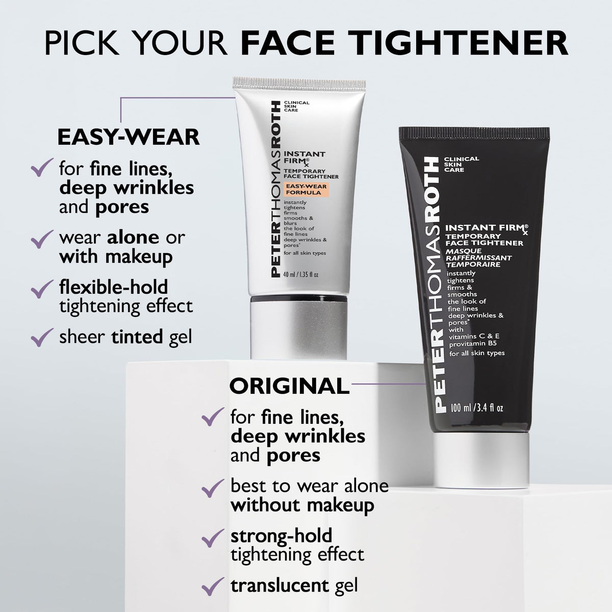 Peter Thomas Roth Instant FIRMx® Face Tightener with makeup