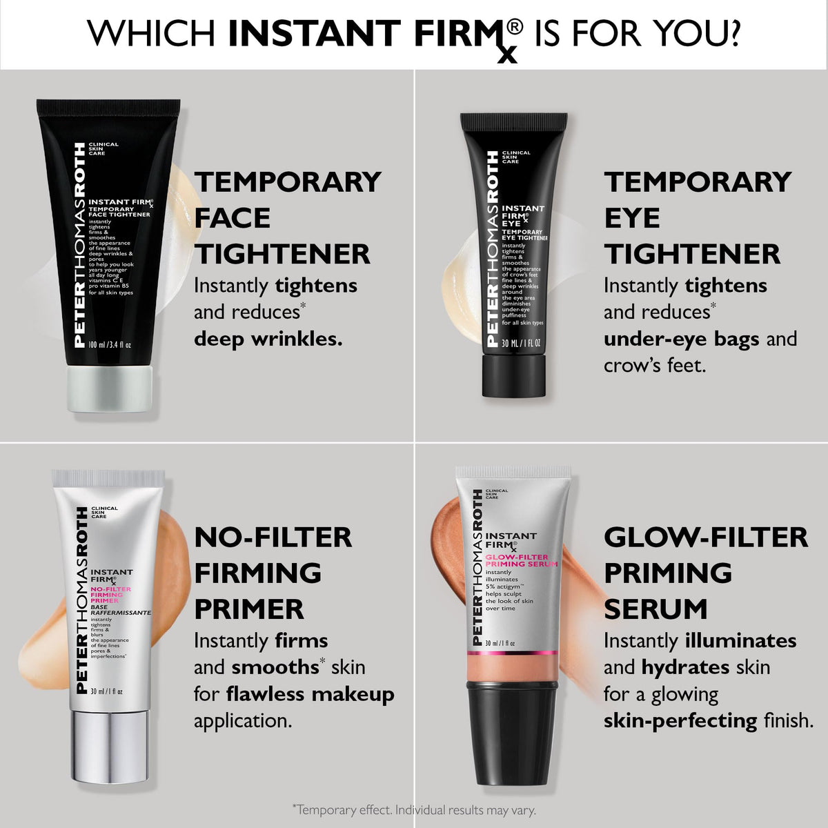 Peter Thomas Roth Instant FIRMx Temporary Face Tightener on vanity