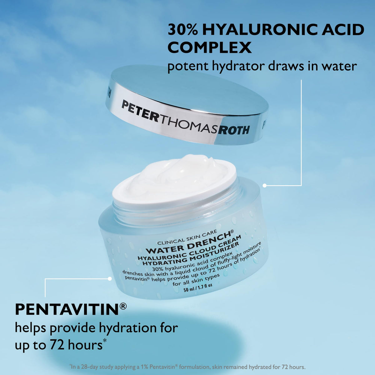 Peter Thomas Roth Water Drench Hyaluronic Cloud Cream with ingredients