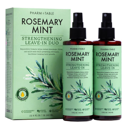 PHARM TO TABLE Leave In Conditioner Spray Rosemary & Mint front view