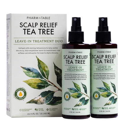 PHARM TO TABLE Leave In Conditioner Spray Tea Tree Scalp front view