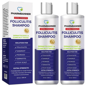 PHARMBANNER Anti-Fungal Shampoo 2 pack front view with labels