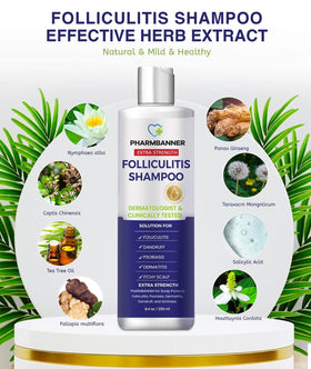 PHARMBANNER Anti-Fungal Shampoo side view showing bottle design