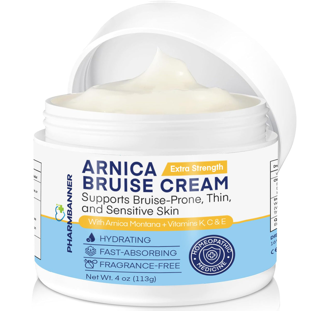 PHARMBANNER Arnica Bruise Cream 4 oz front view