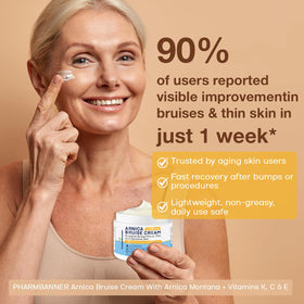 PHARMBANNER Arnica Bruise Cream application on skin