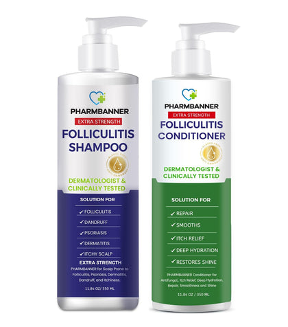 PHARMBANNER Dandruff Shampoo and Conditioner Set front view