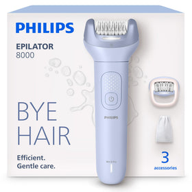 PHILIPS Epilator Series 8000 front view with ProGuide