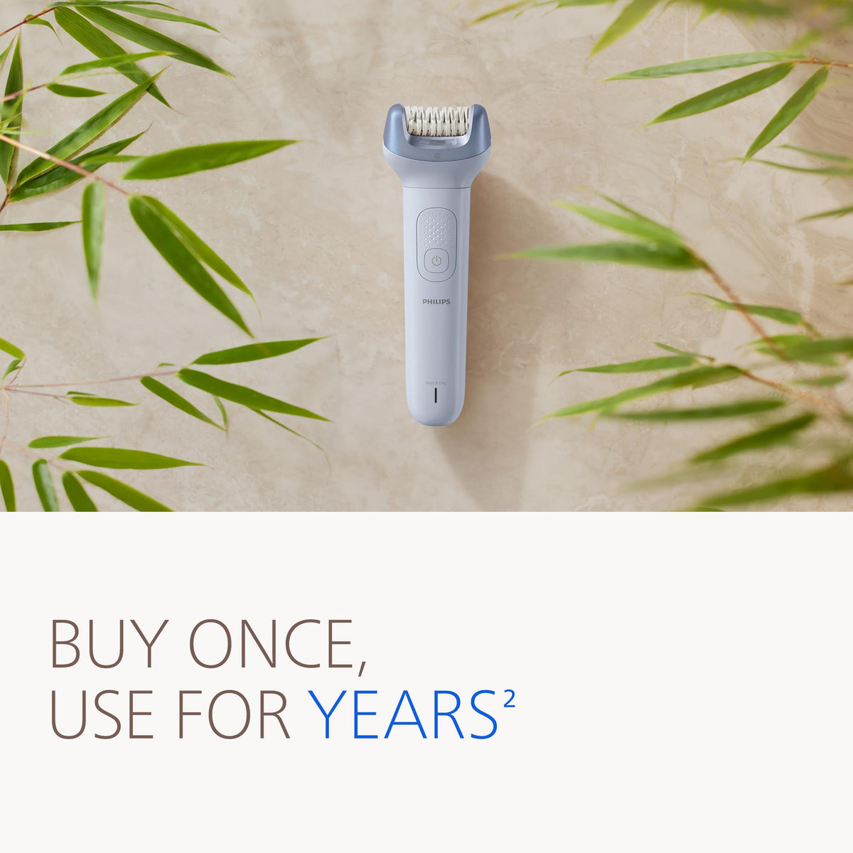 PHILIPS Epilator Series 8000 with ceramic tweezers close-up