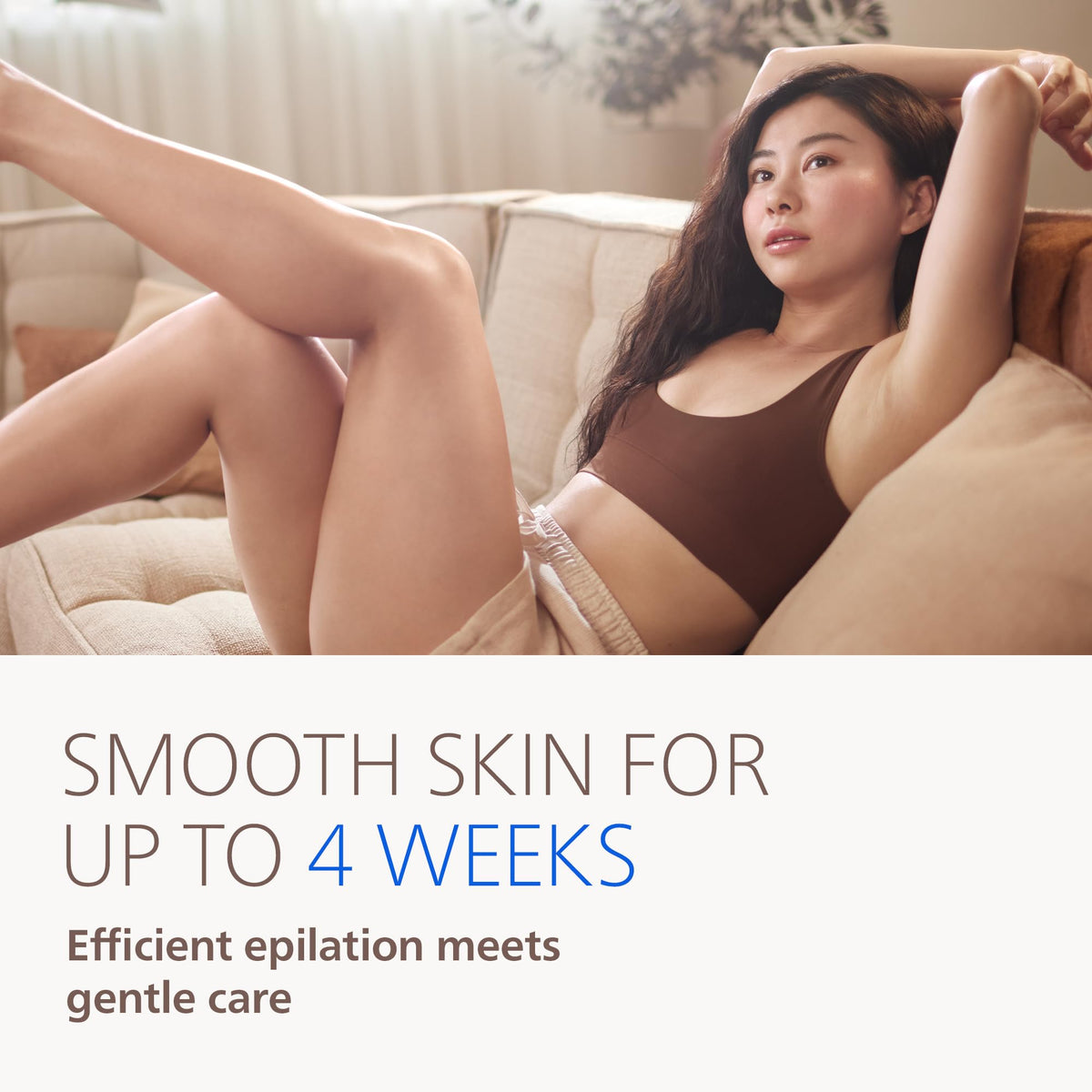 PHILIPS Epilator Series 9000 showing ProGuide feature