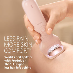 PHILIPS Epilator Series 9000 with exfoliation glove