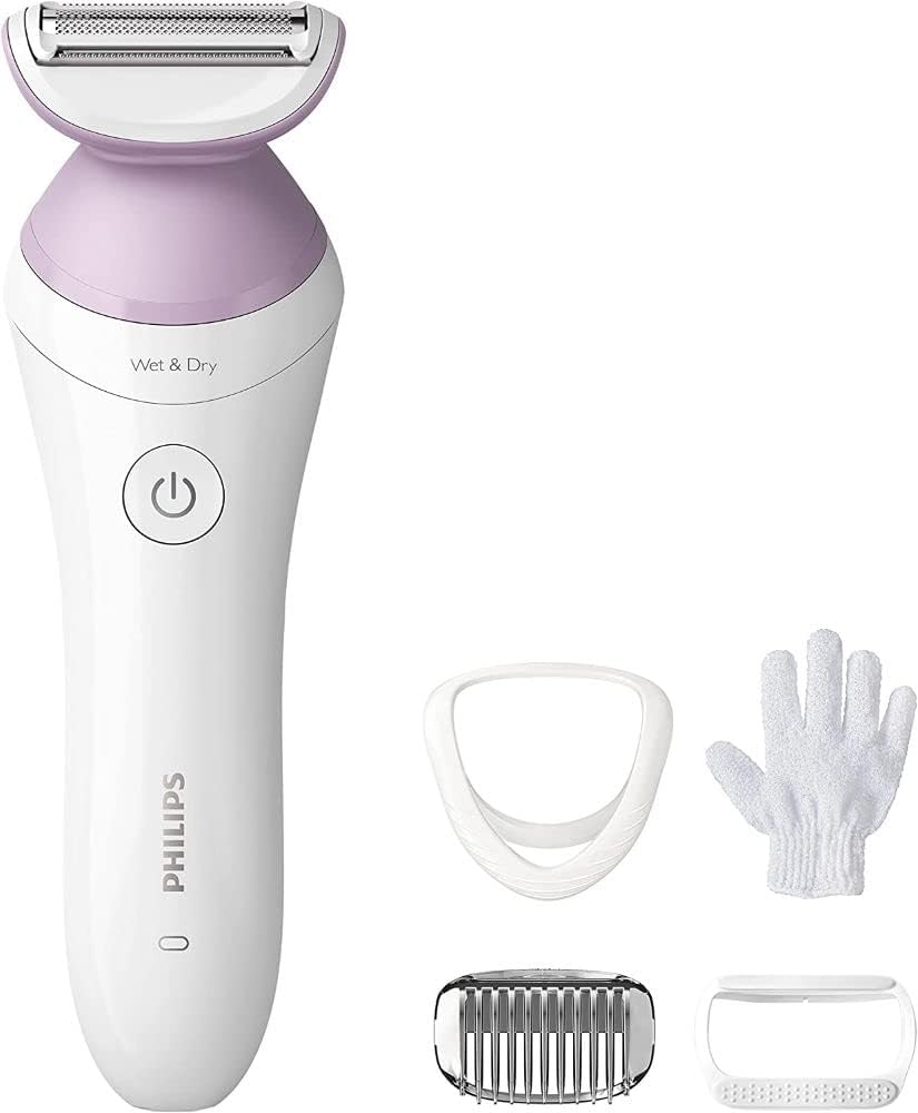 Philips Lady Shaver Series 6000 white model front view