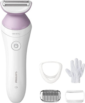 Philips Lady Shaver Series 6000 white model front view